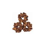 Beauty 3pc Brown Satin Scrunchies
