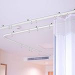 product_image_name-Generic-5m Foldable Curved Curtain with Quiet Glider, Accessories Included - White-7