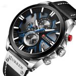 product_image_name-Curren-8346 Top Brand Leather watch-1