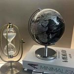 product_image_name-Generic-Elegant Rotating World Globe Desk Ornament Modern Home Decor-4