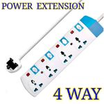 Power King 4 Way Heavy Duty Power Extension Cable .
