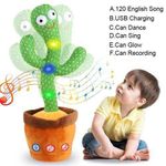 product_image_name-Generic-Dancing Cactus Toy Talking Cactus Electronic Plush Toy Adjustable Volume Control, Dancing Cactus Toy Talking Green-1