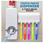 Toothpaste dispenser+5pcs toothbrush holder