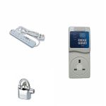 MK Fridge Guard Free Alarm Padlock 4way Power Cable