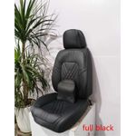 Black 5 Seater Leather Car Seat Covers