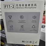 product_image_name-Generic-Clip-On Lavalier F11-2 Wireless Mic With 3-in-1 Connector For Live Video, Zoom, Meetings-2