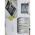 Big Size Expandable Drawer Cutlery Organizer – Adjustable Kitchen Utensil Tray, Space-Saving & Easy-to-Clean