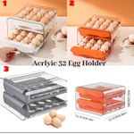 Egg Storage Tray – Grey / White / Orange