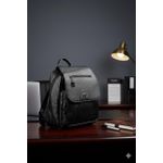 Black Shoulder Leather Back Pack Monkey Bag