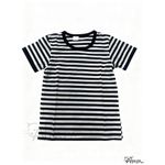 product_image_name-Catpapa-kids clothes for boys Summer Soft White+Black Striped Short-Sleeve T-Shirt-Black / White-5
