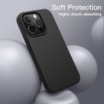 product_image_name-Generic-Black Silicone Rubber Phone Cover Case for iPhone 14 Pro-2