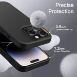 product_image_name-Generic-Black Silicone Rubber Phone Cover Case for iPhone 14 Pro-3