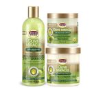 AFRICAN PRIDE Olive Miracle 3-in-1 Strength & Moisture Kit