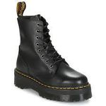 product_image_name-Dr. Martens-Black Smooth Unisex Platform Leather SHOE-1