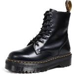 product_image_name-Dr. Martens-Black Smooth Unisex Platform Leather SHOE-4