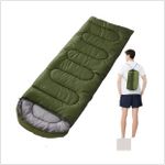 product_image_name-Generic-Warm Sleeping Bag – Lightweight Camping -GREEN-1