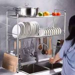 product_image_name-Generic-Over The Sink 2 Tier Silver Over The Sink Dish Drainer-1