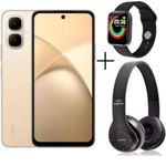 Infinix Smart 10, 6.67'', 4GB RAM Up To 8GB RAM + 128GB RAM ,5000MAh , 4G, (Dual Sim) - Twilight Gold + FREE GIFTS