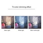 product_image_name-Generic-White Base Creative 3D Tricolor LED Decorative Night Light, Plug Version, Shape:I Love You-2