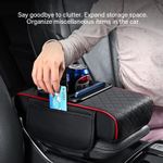 product_image_name-Generic-Auto centre console armrest cushion with 2 cups holder,Phone Holder, Tissue Holder, and Side storage-6