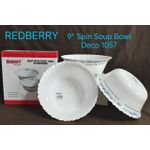 Red Berry 9"Serving Ceramic Bowls.