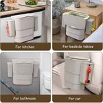 product_image_name-Generic-Foldable Kitchen Hanging Dustbin With 2 Trash Bags Storage Cans-3