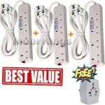 product_image_name-Generic-Power King 3x 4 Way Power Extension Cable + Free Gift-1