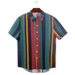 product_image_name-Berrykey-Men's Hawaiian Ink Print  Bottom-down Beach Short Sleeve T-Shirt Casual Tops-3