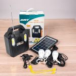 DAT AT-9028B Home Solar Lighting System Kit Energy Efficient LED Lights Bluetooth MP3 Player