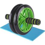 Abs Roller Workout  Arm And Waist Fitness Exerciser Wheel  (Free Knee Mat)