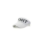 White Women Summer Hat Foldable Visor Sun Cap