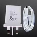 product_image_name-Generic-Tecno SPARK 10C 18W SUPER FAST Type -C CHARGER -White-1