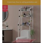 product_image_name-Generic-3-Tier Metal Over-The-Toilet Bathroom Storage Rack – White-2