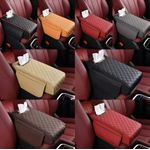 Car armrest with tissue storage and side storage