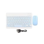 10 Inch Portable Wireless Rechargeable Mini Keyboard & Mouse Combos For Windows OS Laptops - Blue