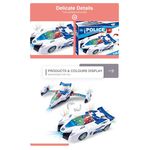 TOYS Police toy car lights up action vehicles exting 2 in 1 transforming 