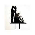 Bride Groom Silhouette Topper