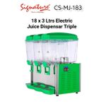 Signature 18 x 3 Ltrs Electric Triple Juice Dispenser with Cooling System  CS-MJ-183 