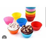product_image_name-Generic-12pcs Silicone Reusable CUP CAKE MOLDS-2