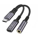 product_image_name-Faxite-Type-C to Type-C 73.5mm AUX & Headset Adapter-1