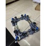 product_image_name-Generic-Movable Fridge BaseWashing Machine Stand Top Loading Washing Machine Refrigerator Stand Fridge Base Trolley Stand With Wheels Multi-Functional Roller Base Movable Adjustable Base For Dryer-2