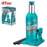 TOTAL Heavy duty 4 Ton Hydraulic Bottle Jack with Adjustable Lifting Range 190MM-370MM, for lifting Cars, SUVs, and Trucks,