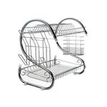 product_image_name-Generic-2 Tier Dish Rack Stainless Steel, With Drain Board-4