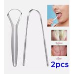 product_image_name-Generic-2 Pack Tongue Scrapers U Shaped Tongue Coating Cleaner & Large Opening Arc Tongue Cleaner, Stainless Steel-1