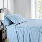 product_image_name-Generic-4PC Stripped Duvet Cover Set With 1 Bedsheet-4
