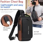 Multifunction Anti-Theft USB Shoulder Chest Sling Bag