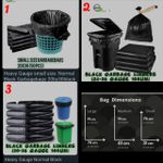50Pcs/Set Black Garbage Bags