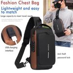 Multifunction Anti-Theft USB Shoulder Chest Sling Bag
