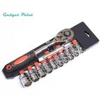 product_image_name-Generic-11Pcs Ratchet Socket Spanner Set-1