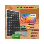 Solarmax 400 Watts Solar Panel Fullkit + Free 43 Inches Digital TV + 200AH Solar Battery + 1000W Solar Power Inverter + 30Ah Solar Charger + Wall MountController